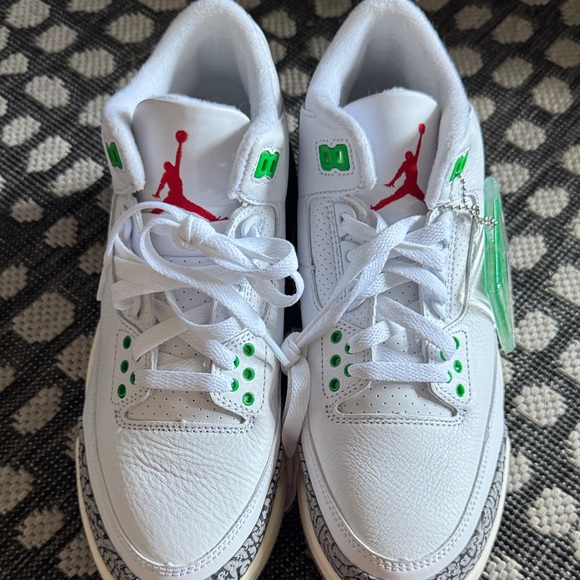 White and Green Sneakers- brand new - never worn - Picture 1 of 9